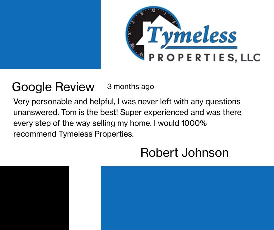 tymeless properties testimonial / google review